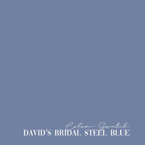 David's Bridal Steel Blue Size 2 Formal Dress - Picture 15 of 15